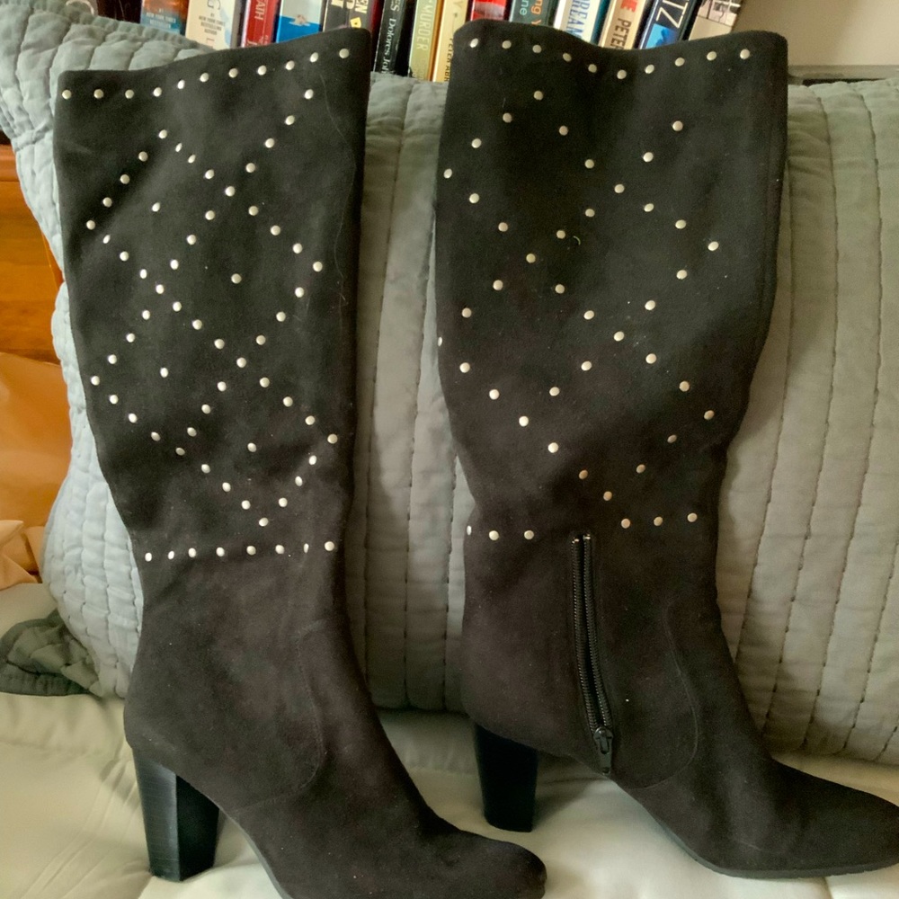 Studded boots. Barely worn